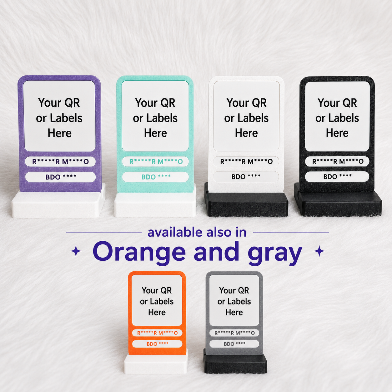 Modern QR Stand | Personalized Business QR Display Stand