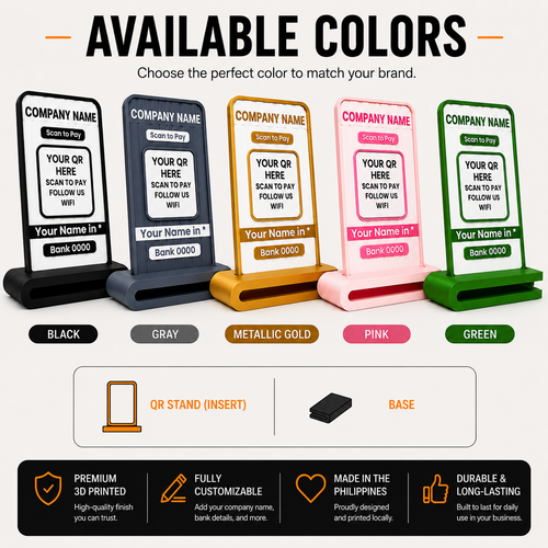 Custom QR Stand | Personalized Business QR Display