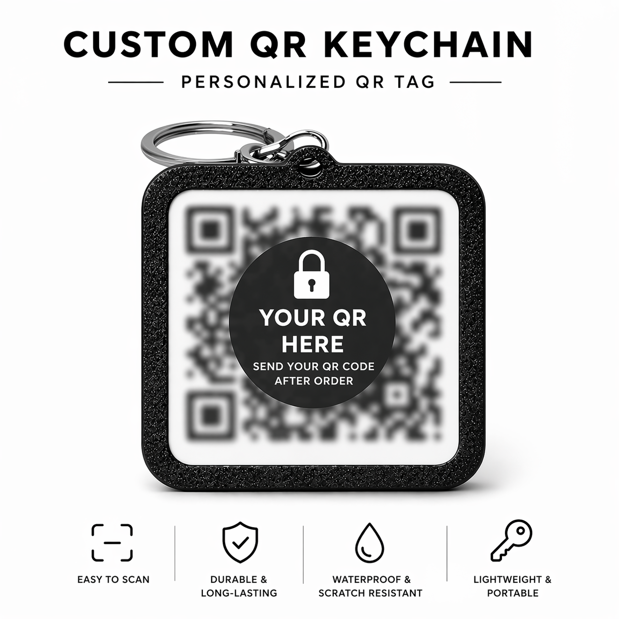 QR Keychain | Personalized Business QR Keychain