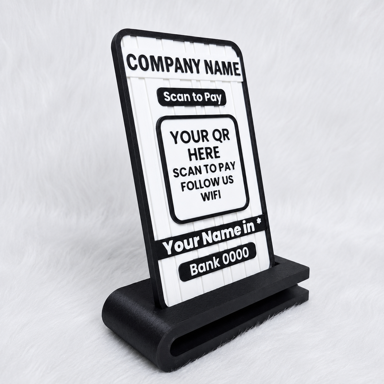 Custom QR Stand | Personalized Business QR Display