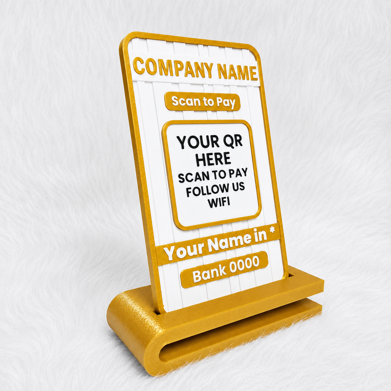 Custom QR Stand | Personalized Business QR Display