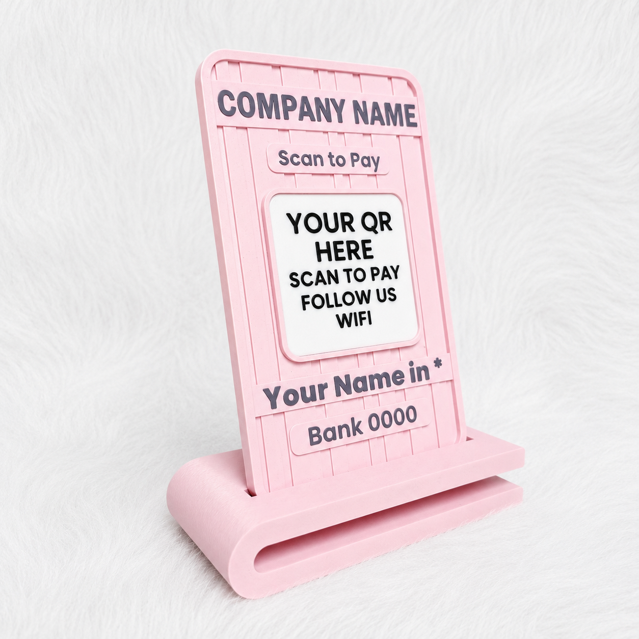 Custom QR Stand | Personalized Business QR Display