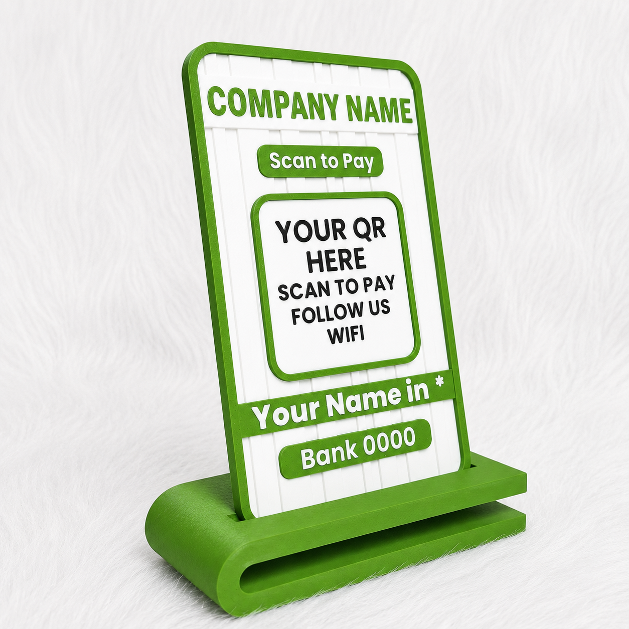 Custom QR Stand | Personalized Business QR Display