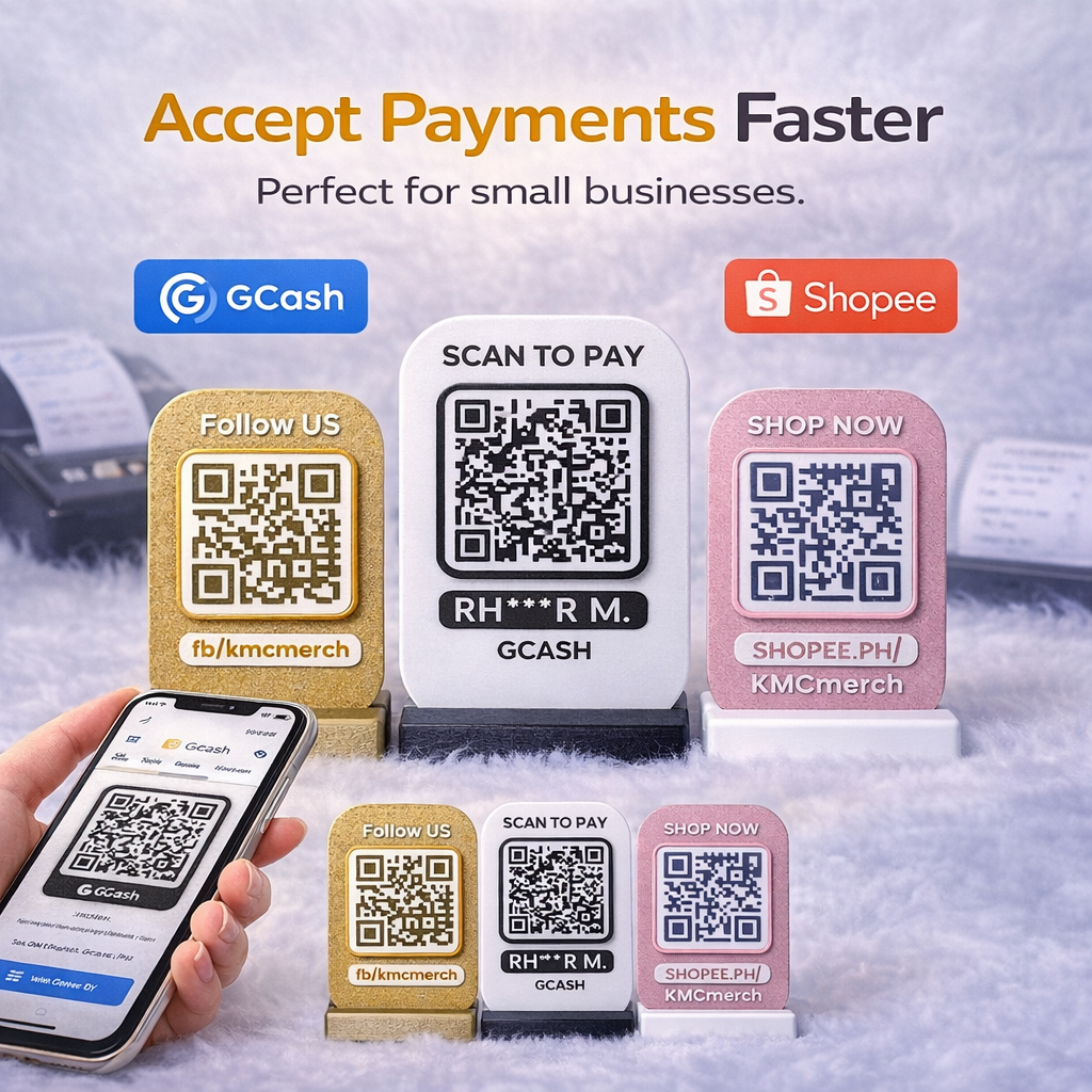 Classic QR Stand – Personalized QR Display for Business
