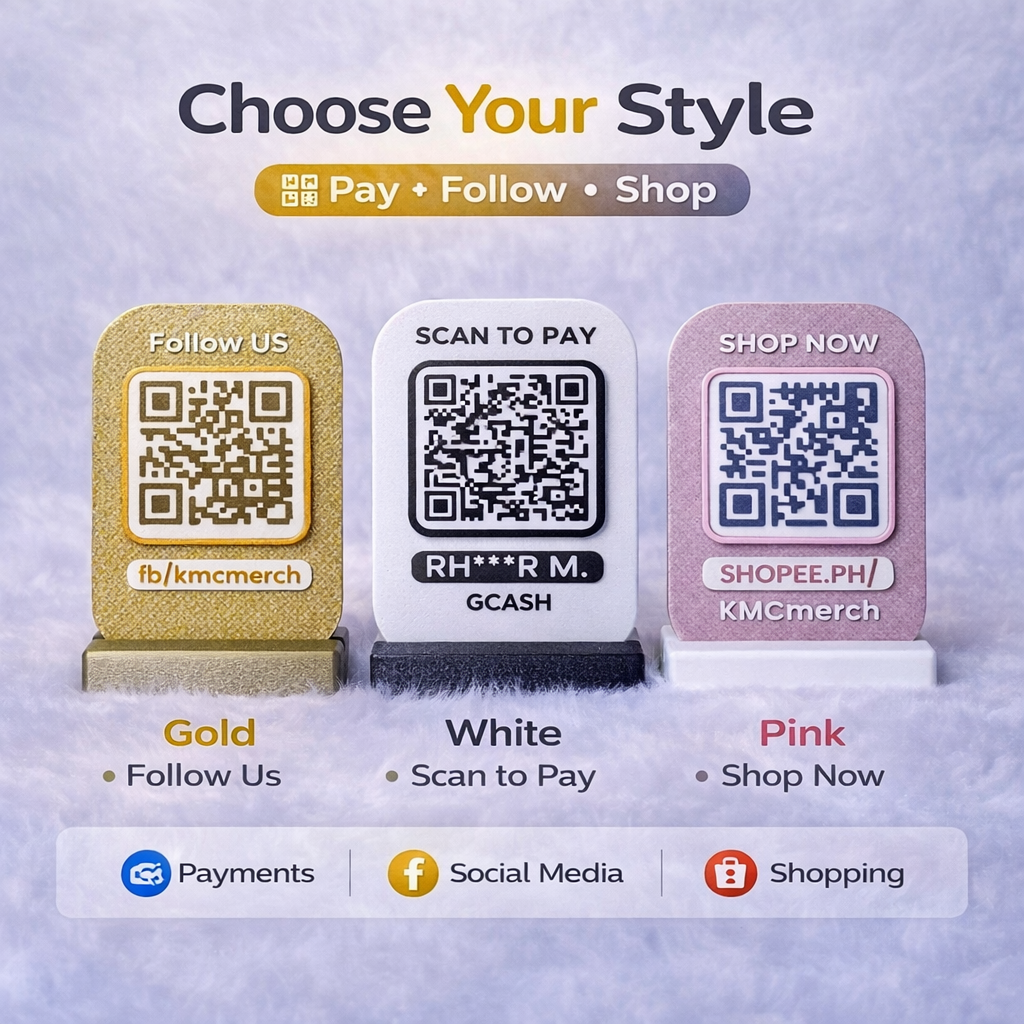 Classic QR Stand – Personalized QR Display for Business