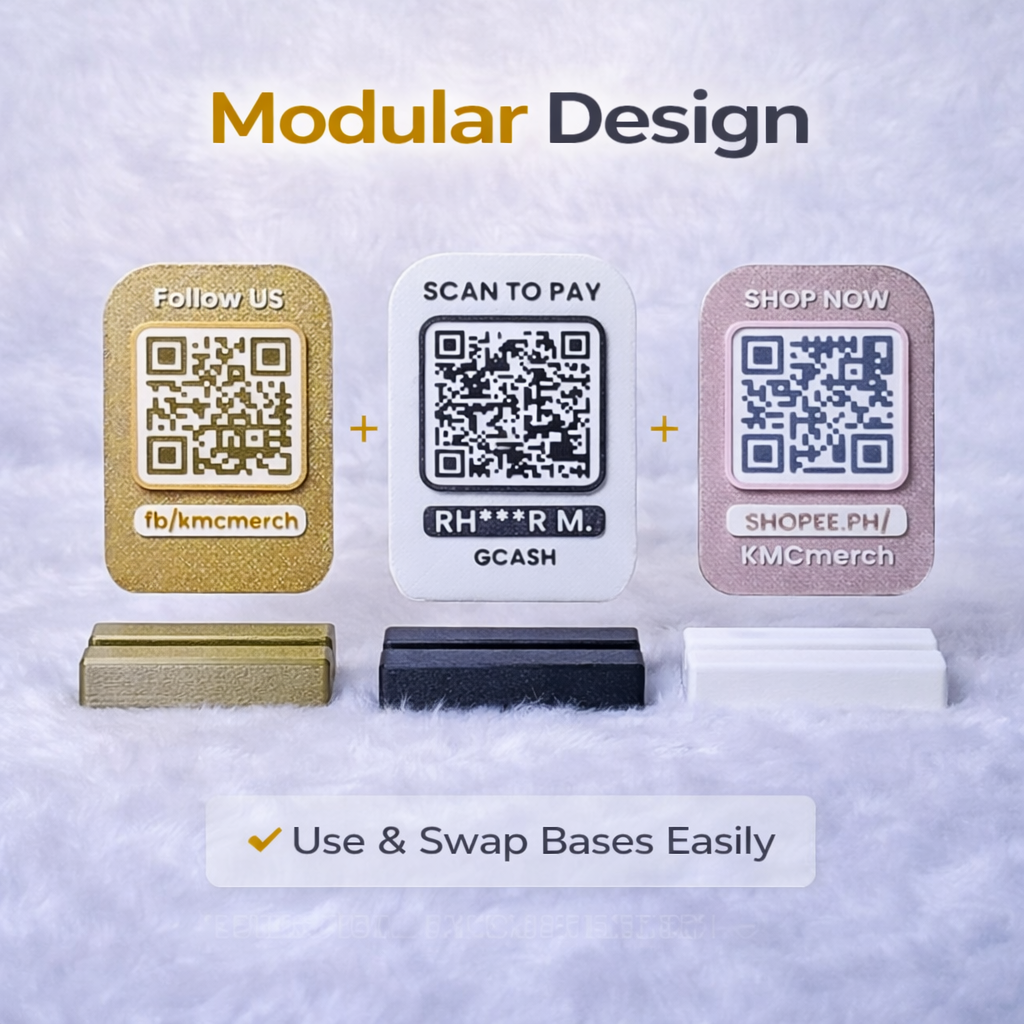 Classic QR Stand – Personalized QR Display for Business