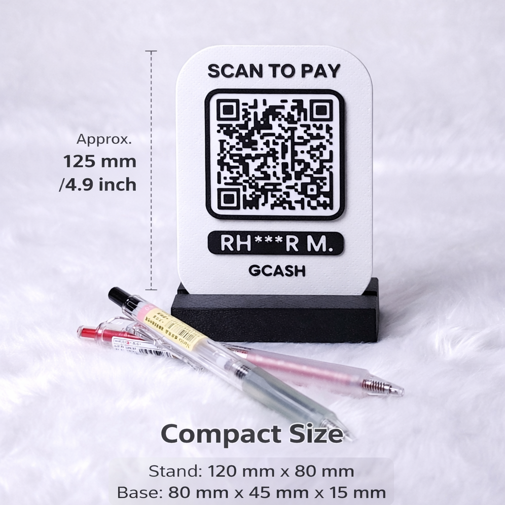 Classic QR Stand – Personalized QR Display for Business