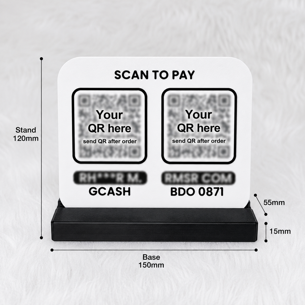 Classic QR Stand – Personalized QR Display for Business