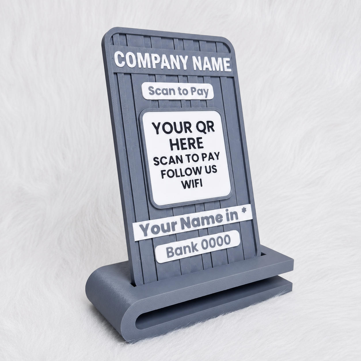 Custom QR Stand | Personalized Business QR Display